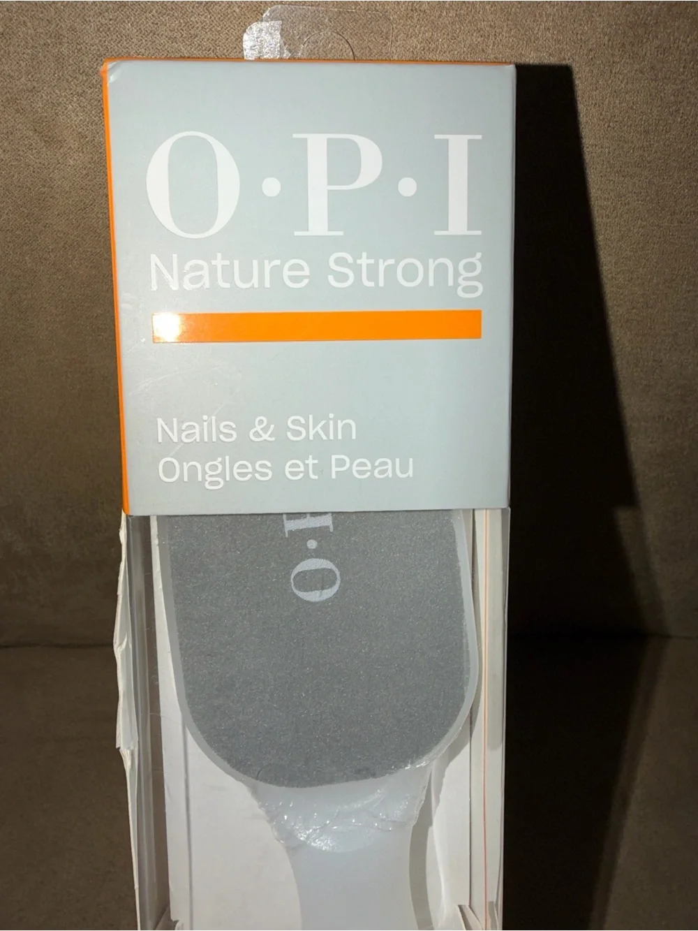 OPI Nature Strong Foot File in Gray and White